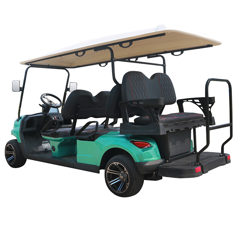 Voiturette de golf Style B 4+2 places cyan 