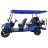 Voiturette de golf Style B 4+2 places bleue 