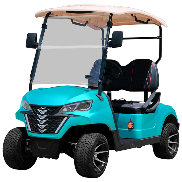 Voiturette de golf Style B 2 places cyan 