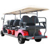 Voiturette de golf Style B 6+2 places rouge 