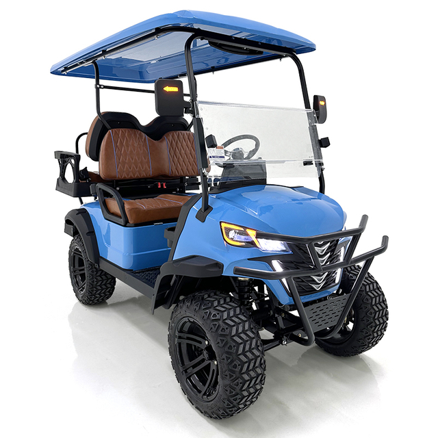 Voiturette de golf Style B 2+2 places bleue 