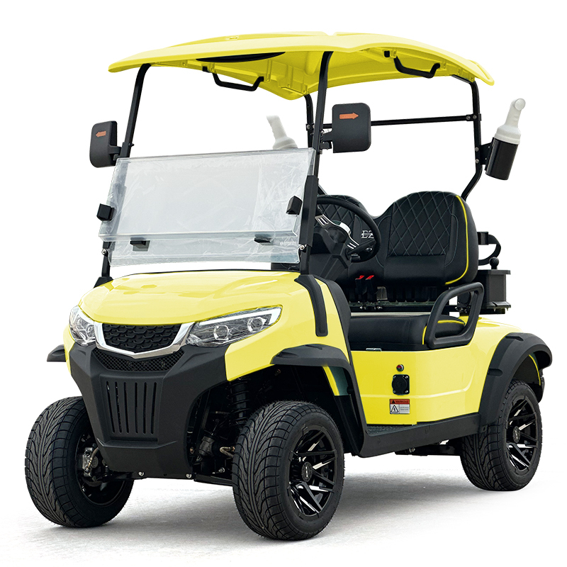 Voiturette de golf Style C 2 places jaune