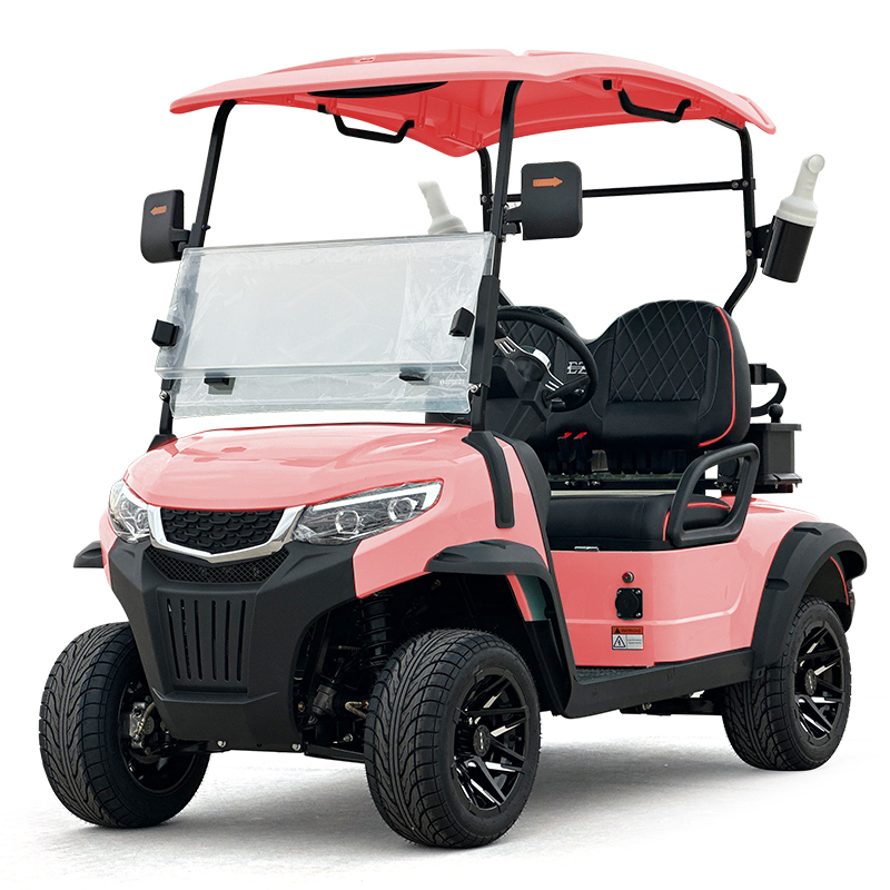 Voiturette de golf Style C 2 places rose