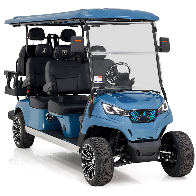 Voiturette de golf Aerfa 4+2 places bleue 