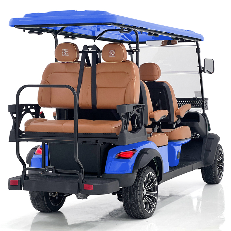 Chariot de chasse Style H 4+2 places bleu foncé