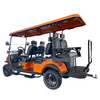 Voiturette de golf Style C 4+2 places orange