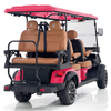 Chariot de chasse Style H 4+2 places rose rouge