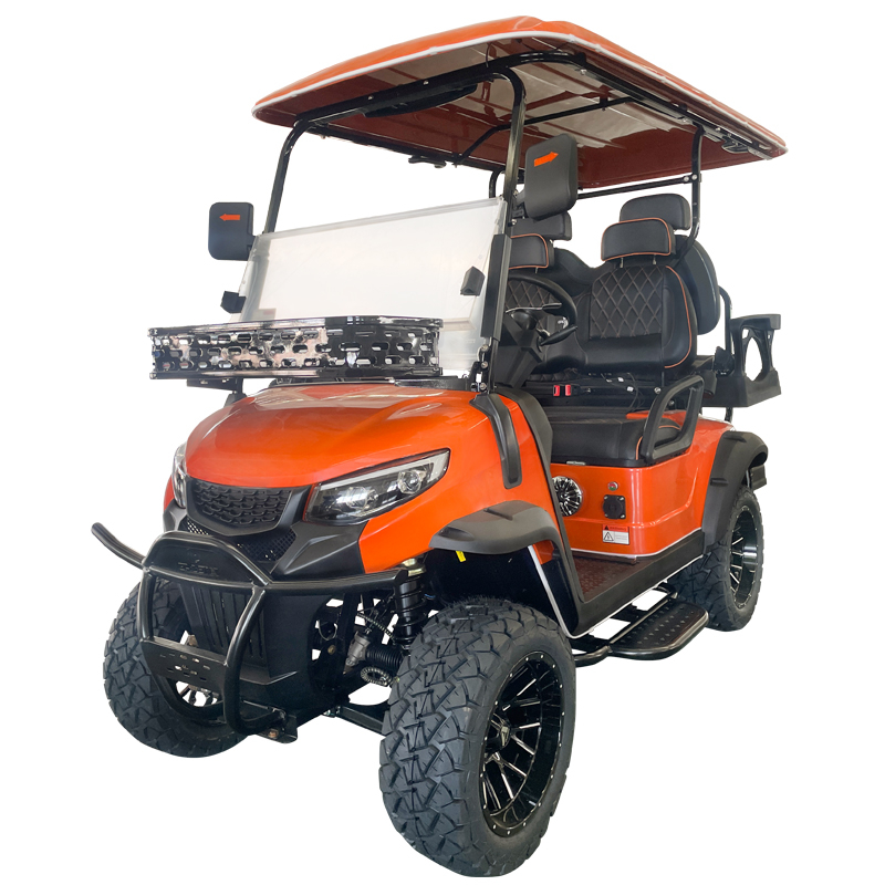 Voiturette de golf Style C 2+2 places orange