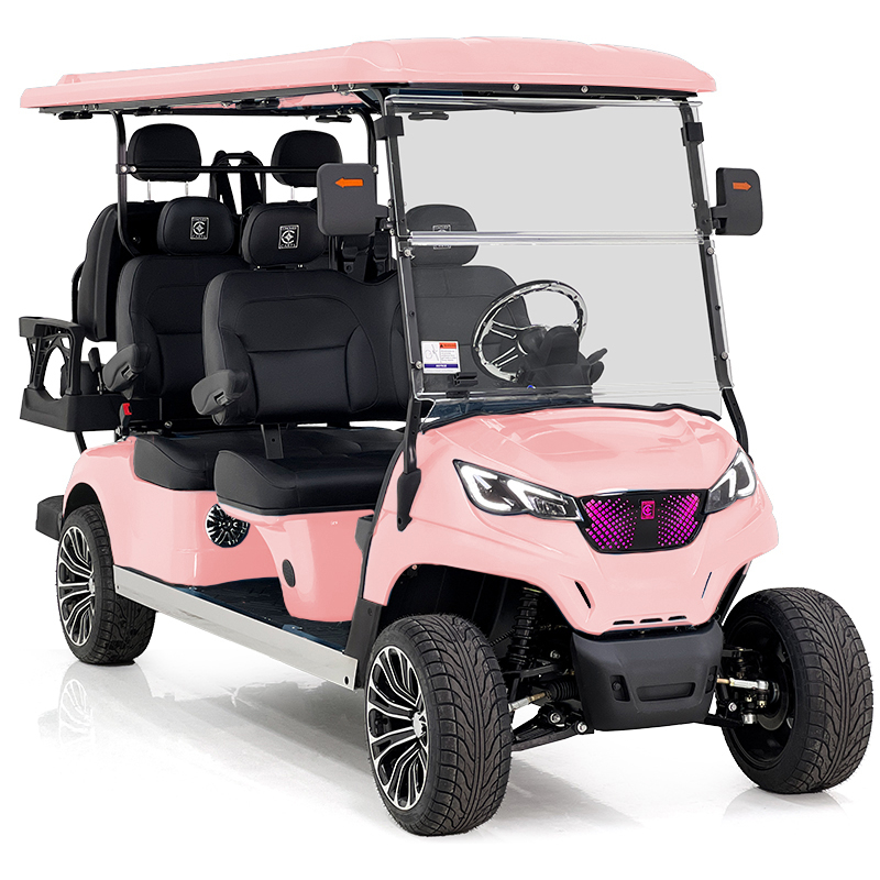 Voiturette de golf Aerfa 4+2 places rose