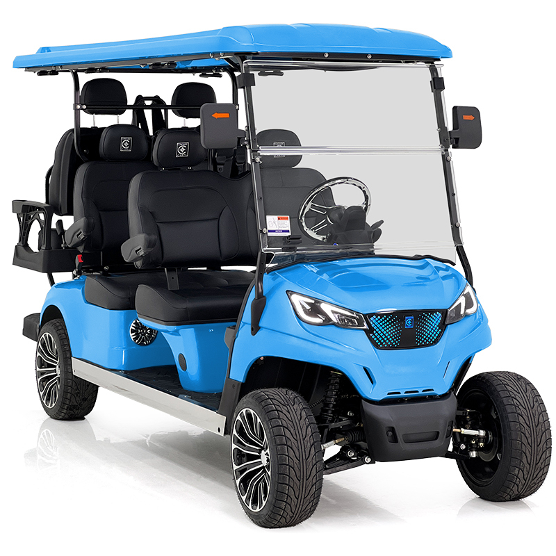 Voiturette de golf Aerfa 4+2 places bleue