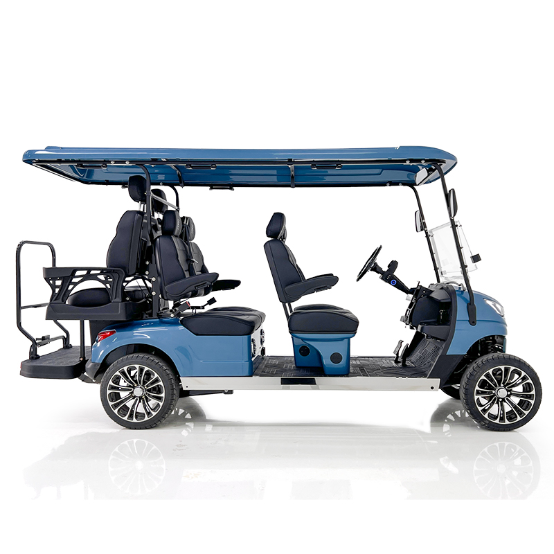 Voiturette de golf Aerfa 4+2 places bleue 