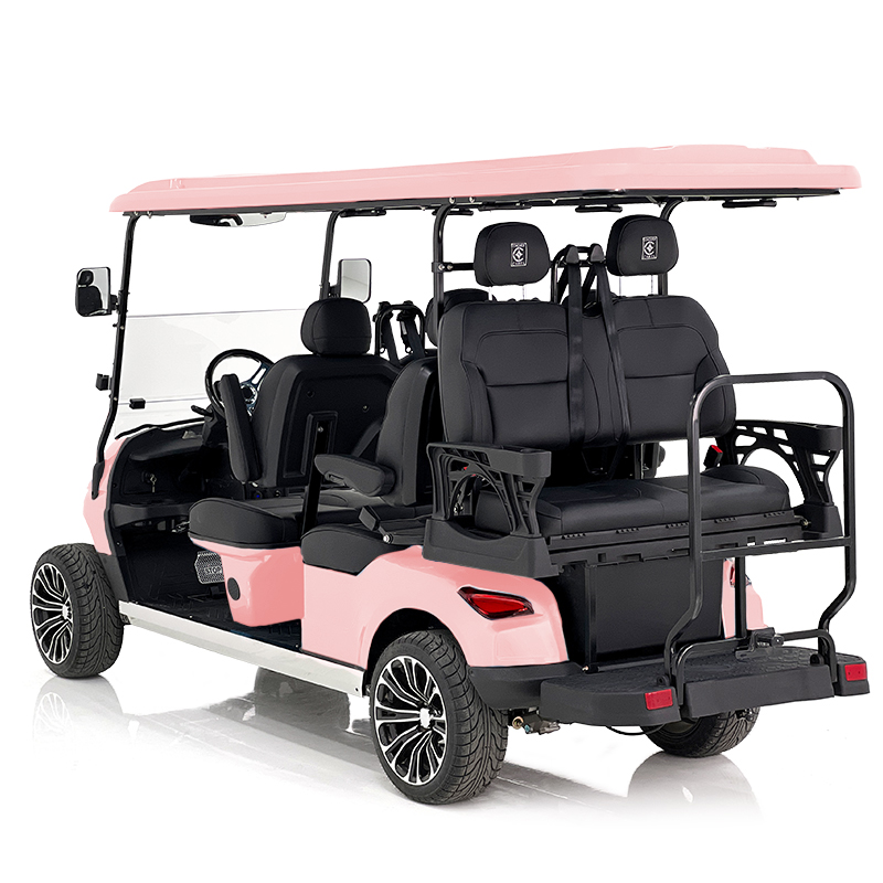 Voiturette de golf Aerfa 4+2 places rose