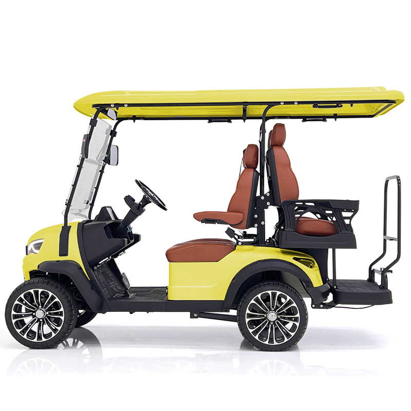 Chariot de chasse Style H 2+2 places jaune