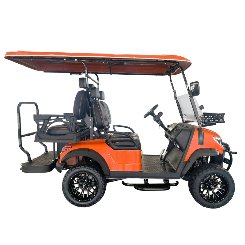 Voiturette de golf Style C 2+2 places orange