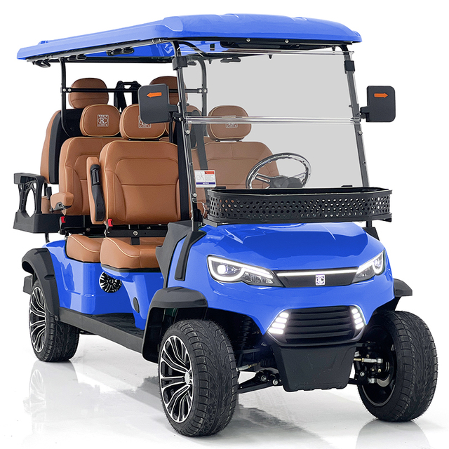 Chariot de chasse Style H 4+2 places bleu foncé