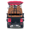 Chariot de chasse Style H 4+2 places rose rouge