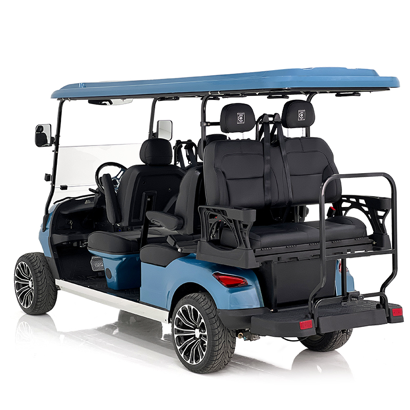 Voiturette de golf Aerfa 4+2 places bleue 