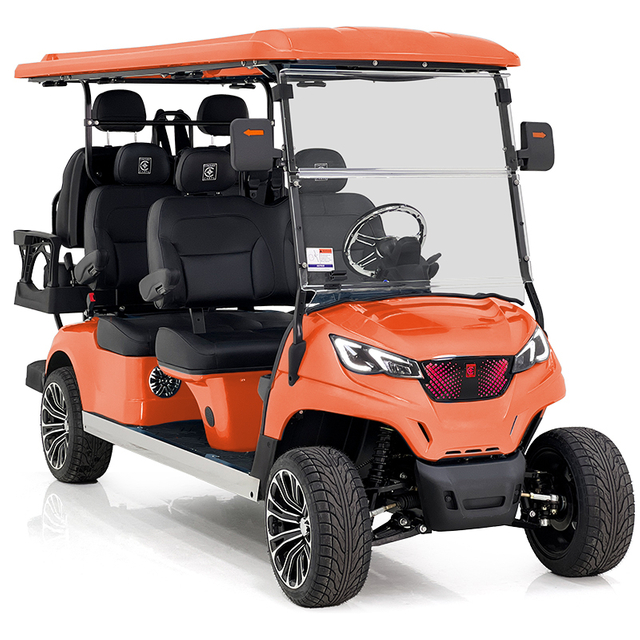 Voiturette de golf Aerfa 4+2 places orange