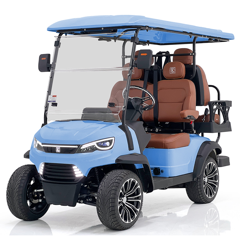 Chariot de chasse Style H 2+2 places bleu