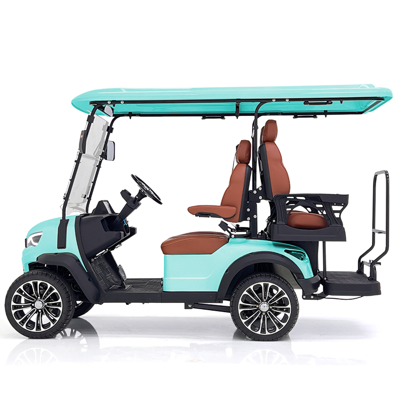 Chariot de chasse Style H 2+2 places Vert menthe