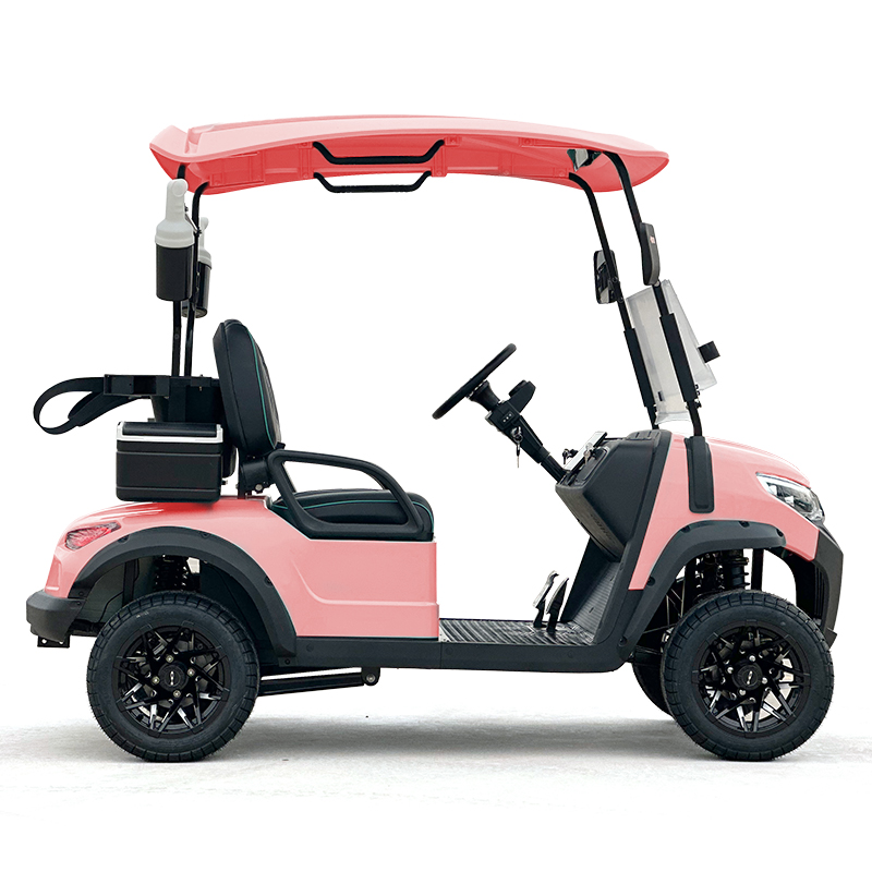 Voiturette de golf Style C 2 places rose